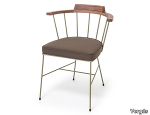 MIM - Powder coated steel chair with armrests _ Vergés