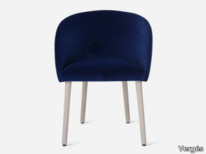 CISTELL ORIGINAL - Velvet chair with armrests and metal legs _ Vergés