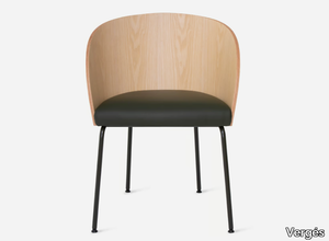 CISTELL ORIGINAL - Ash chair with metal armrests and legs _ Vergés