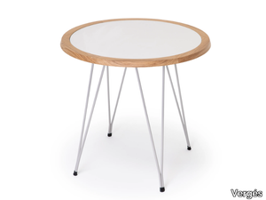 MIM - Round powder coated steel table _ Vergés