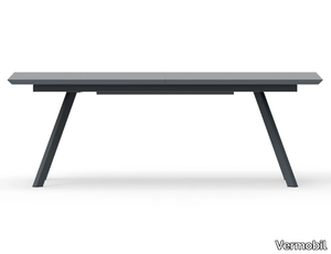 DAISY - Extending rectangular metal garden table _ Vermobil