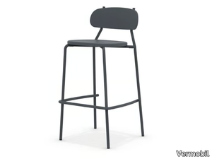 FOX - Metal garden stool with back _ Vermobil