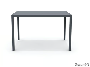 QUATRIS - Stackable rectangular metal garden table _ Vermobil