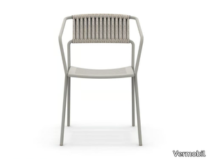 SLOT - Stackable metal garden chair with armrests _ Vermobil