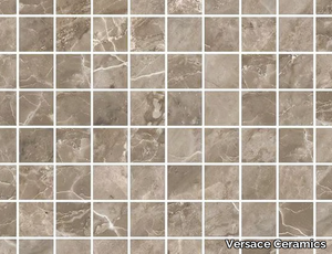 MARBLE GRIGIO MOSAICO - Porcelain stoneware mosaic _ Versace Ceramics