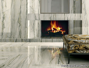 CALACATTA GREEN - Porcelain stoneware wall/floor tiles with marble effect _ Versace Ceramics