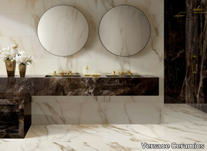 CALACATTA BRIGHT - Porcelain stoneware wall/floor tiles with marble effect _ Versace Ceramics