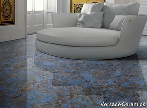 GALAXY BLUE - Porcelain stoneware wall/floor tiles with marble effect _ Versace Ceramics