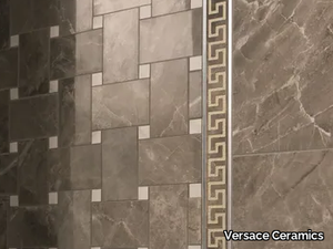 MARBLE INTRECCIO - Porcelain stoneware mosaic _ Versace Ceramics