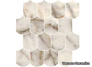 WAVE IMPERIAL CRYSTAL - Porcelain stoneware mosaic _ Versace Ceramics