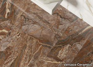 ROSA VENEZIA - Porcelain stoneware wall/floor tiles with marble effect _ Versace Ceramics