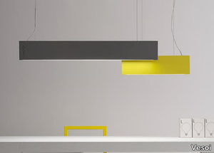 PANTONE - LED dimmable steel and wood pendant lamp _ Vesoi