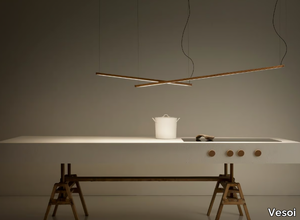 TRAVETTA - LED dimmable wooden pendant lamp _ Vesoi