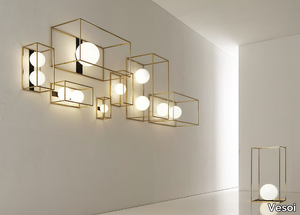 MULTIPLO - LED glass and steel wall lamp _ Vesoi