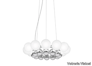 24 PEARLS SP - Blown glass pendant lamp _ Vetreria Vistosi
