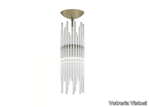 DIADEMA FA - Halogen blown glass ceiling lamp _ Vetreria Vistosi