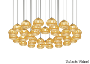 DIAMANTE SP 36 - Blown glass pendant lamp _ Vetreria Vistosi