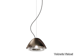 KIRA SP - Blown glass and metal pendant lamp _ Vetreria Vistosi