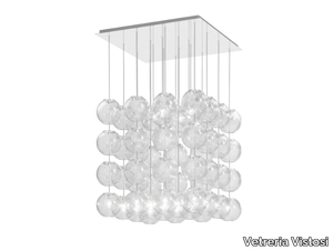 OTO SP CUB - Blown glass pendant lamp _ Vetreria Vistosi