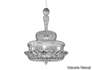 NOVECENTO SP - Crystal pendant lamp _ Vetreria Vistosi