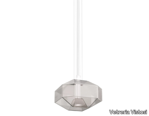 STONE SP - LED blown glass pendant lamp _ Vetreria Vistosi