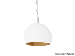 SURFACE SP - Glass pendant lamp _ Vetreria Vistosi