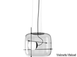 PLOT - LED blown glass pendant lamp _ Vetreria Vistosi