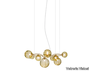 PUPPET RING SP - Halogen glass pendant lamp _ Vetreria Vistosi