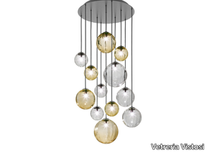 PUPPET SP R - Blown glass pendant lamp _ Vetreria Vistosi