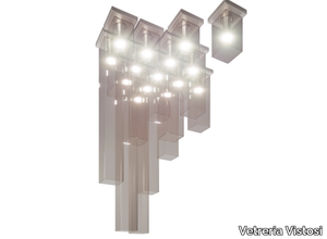 TUBES PL 15 - Blown glass ceiling lamp _ Vetreria Vistosi