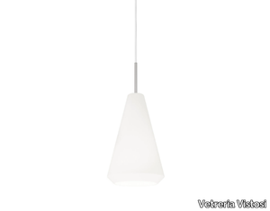 WITHWHITE SP M - Blown glass pendant lamp _ Vetreria Vistosi