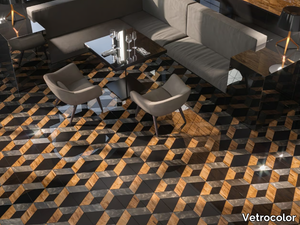 FRISEE PATTERN - Indoor glass wall/floor tiles _ Vetrocolor