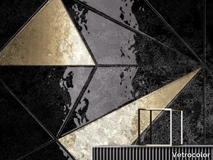 TANGRAM PATTERN - Indoor glass wall/floor tiles _ Vetrocolor