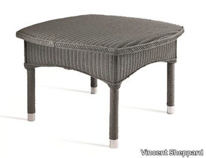 DOVILE - Square Lloyd loom garden side table _ Vincent Sheppard