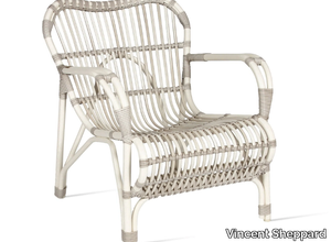 LUCY - Wicker garden armchair with armrests _ Vincent Sheppard