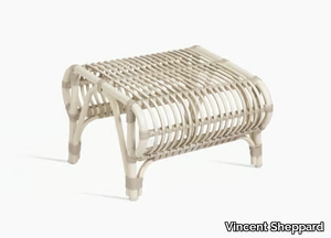 LUCY - Rectangular wicker garden footstool _ Vincent Sheppard