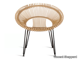 ROY - Garden wicker easy chair with armrests _ Vincent Sheppard