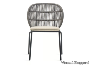 KODO - Rope garden chair with integrated cushion _ Vincent Sheppard