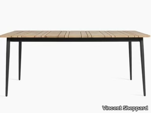 LEO - Rectangular teak garden table _ Vincent Sheppard