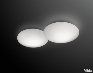 PUCK - Glass wall lamp / ceiling lamp _ Vibia