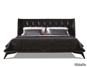 5700 OPERA - Leather double bed with tufted headboard _ Vibieffe