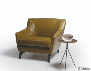 575 HI_STORY - Leather or fabric armchair with armrests _ Vibieffe