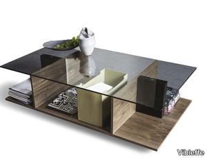 9800 ALA - Coffee table with integrated magazine rack _ Vibieffe