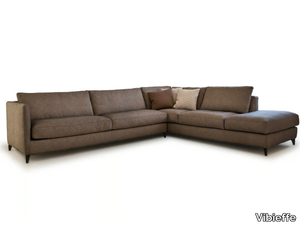 910 ZONE SLIM - Sectional fabric or leather sofa _ Vibieffe