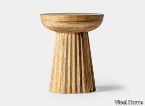 PLISSÉ WOOD - Round Mango coffee table _ Vical Home