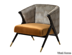 BRILLON - Fabric easy chair with armrests _ Vical Home