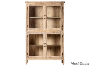 CARRIK - Wood and glass display cabinet _ Vical Home