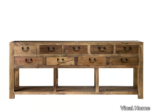 IKAST - Rectangular reclaimed wood console table with drawers _ Vical Home