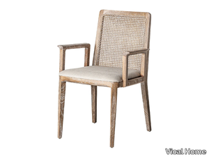 MATTIA - Ash chair with armrests _ Vical Home