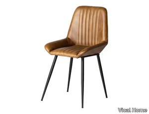 MORTON - Upholstered leather chair _ Vical Home
